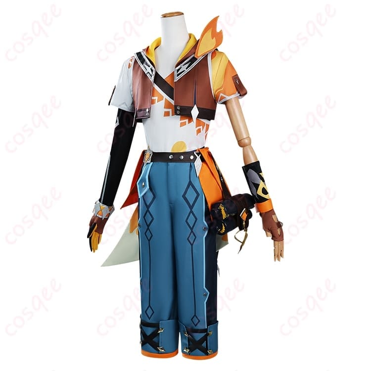 原神 ベネットのラクガキ大冒険スタイルで元気に決めるコスプレ衣装 - 2枚目の画像