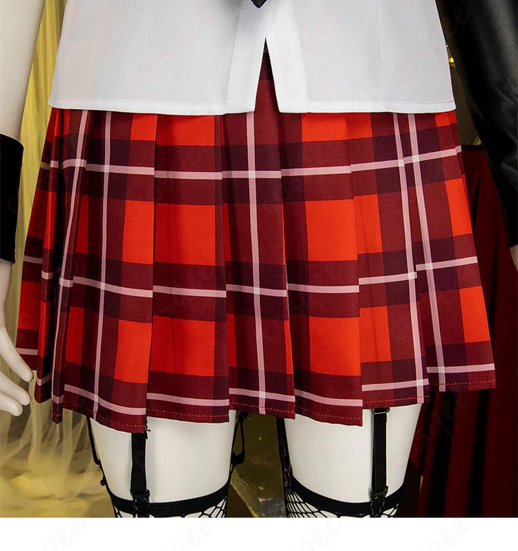 デッド オア アライブ5 マリー・ローズ 学生服 制服 コスプレ衣装-8