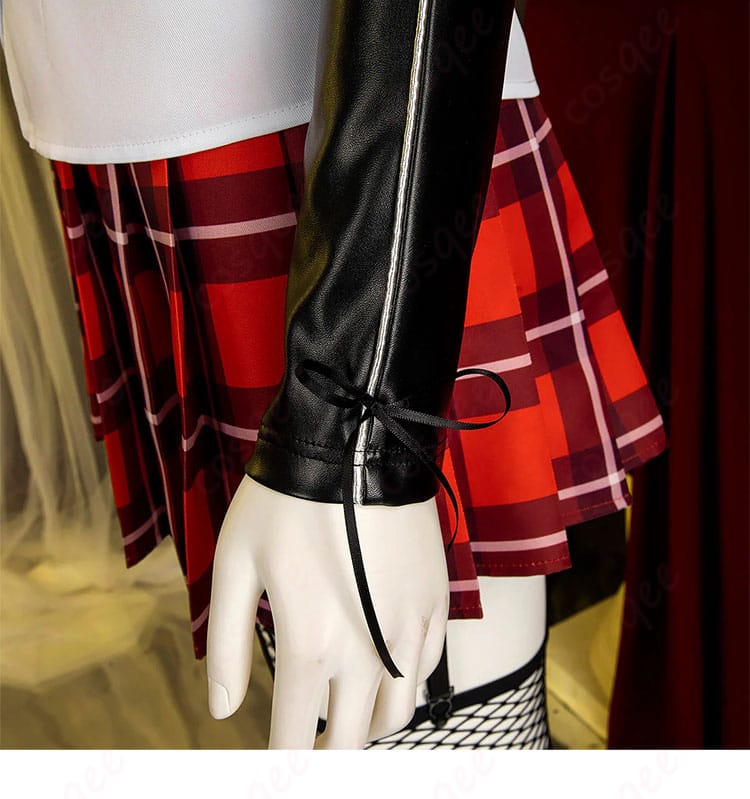 デッド オア アライブ5 マリー・ローズ 学生服 制服 コスプレ衣装-9