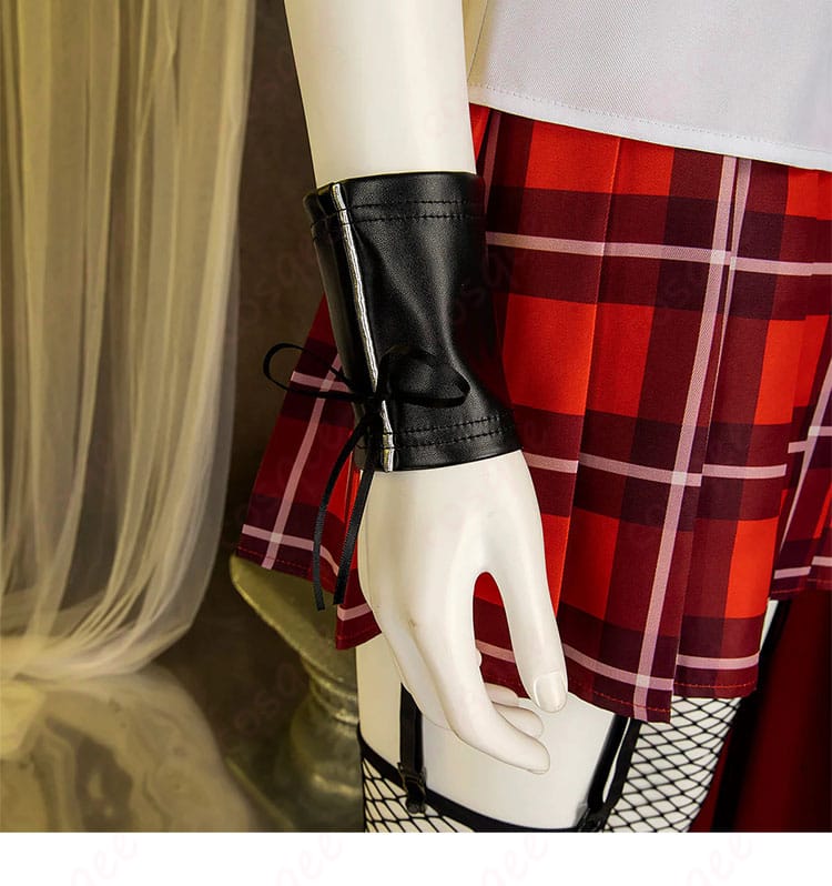 デッド オア アライブ5 マリー・ローズ 学生服 制服 コスプレ衣装-10