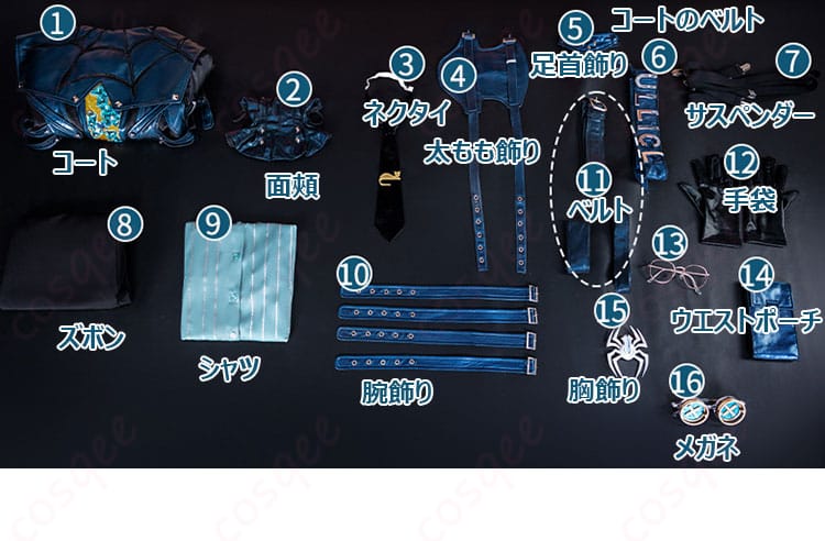 IdentityV 第五人格 納棺師(イソップ・カール) キャッツアイ コスプレ衣装-7