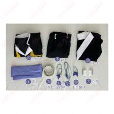 鬼滅の刃 獪岳の雷を纏う和装コスプレ一式｜鋭さ際立つレイヤードで写真映え - 5枚目の画像（サムネイル）