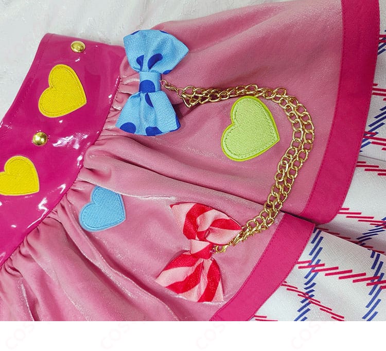 アイカツ! 虹野ゆめ ガーリーアイランドコーデ コスプレ衣装-5