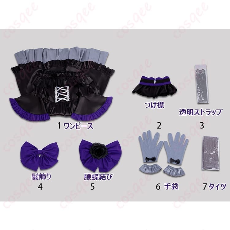 悪役令嬢転生おじさん グレイスのゴシック衣装 上品で写真映えする一式セット - 5枚目の画像