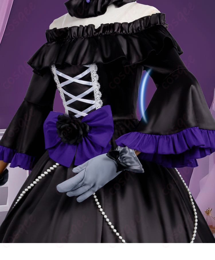 悪役令嬢転生おじさん グレイス・オーヴェルヌ ゴシック ver. コスプレ衣装-6