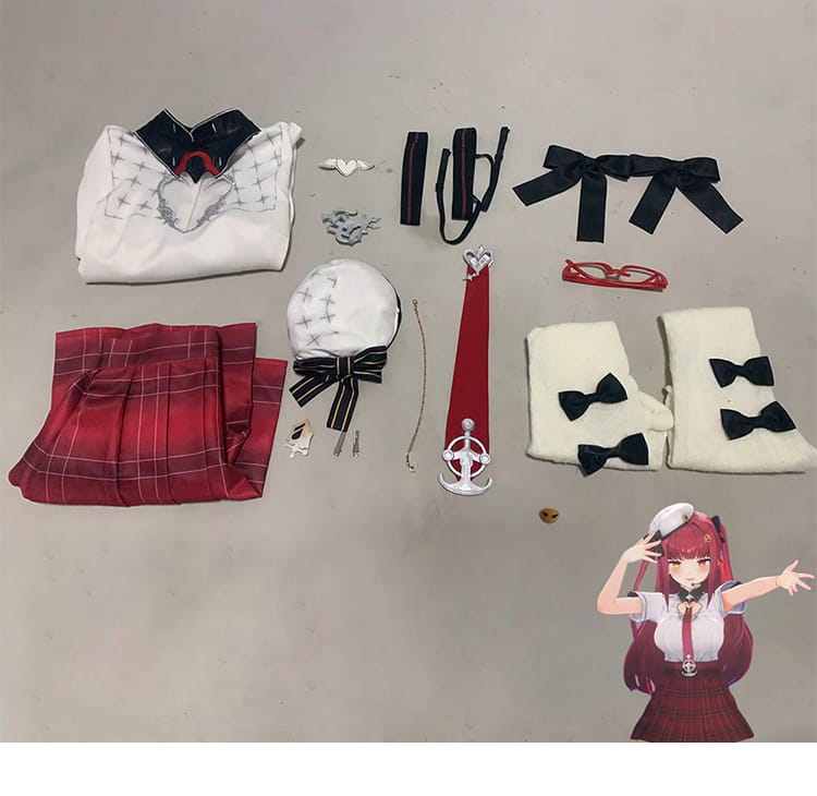 hololive(ホロライブ) 宝鐘マリン 生誕祭2025 制服 コスプレ衣装-13