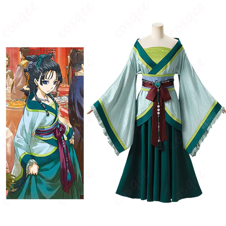 薬屋のひとりごと 猫猫(マオマオ)西都での宴席で コスプレ衣装-1