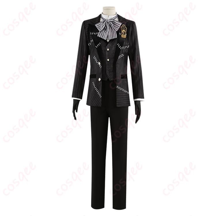 ツイステ トレイ・クローバー ナイトメアースーツ衣装 ダークに決まる映えコーデ - 1枚目の画像