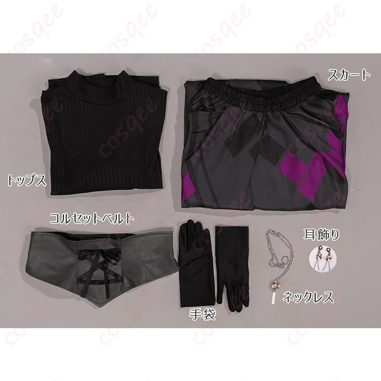 プロセカ 朝比奈まふゆ Dark Embrace コスプレ衣装 ダークな可憐さが写真で映える - 5枚目の画像