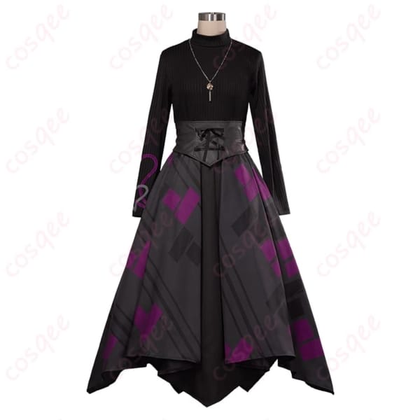 プロセカ 朝比奈まふゆ Dark Embrace コスプレ衣装 ダークな可憐さが写真で映える