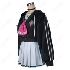 ブルーアーカイブ 杏山カズサ学園ストリート風コスプレ 猫耳フードとクロップトップで写真映え - 2枚目の画像（サムネイル）