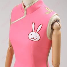 銀魂 神楽のうさぎ刺繍チャイナで元気可愛いを再現、ウエスト美シルエット - 4枚目の画像（サムネイル）