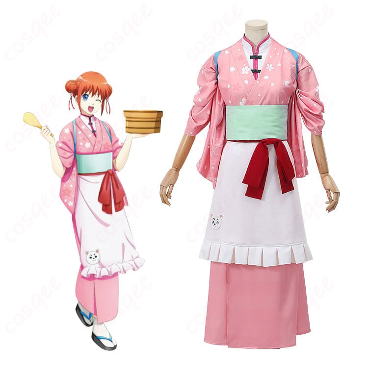 銀魂× andGALLERY 神楽 春色茶房ver. コスプレ衣装-1