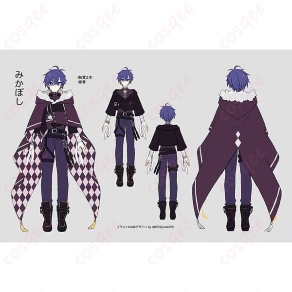 ボーカロイド KAITO みかぼし風コスプレ衣装 マント付きで雰囲気抜群、撮影やイベントで存在感