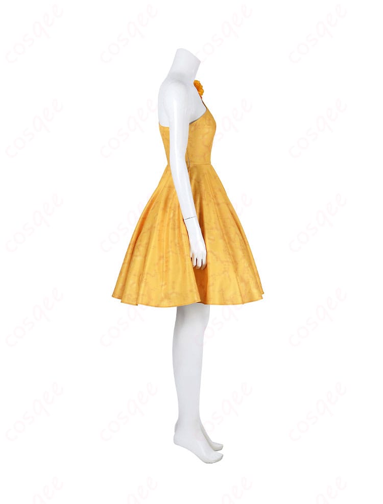 ズートピア2 ジュディ・ホップス コスプレ衣装 花柄ワンピース 映画ドレス ハロウィン仮装-4