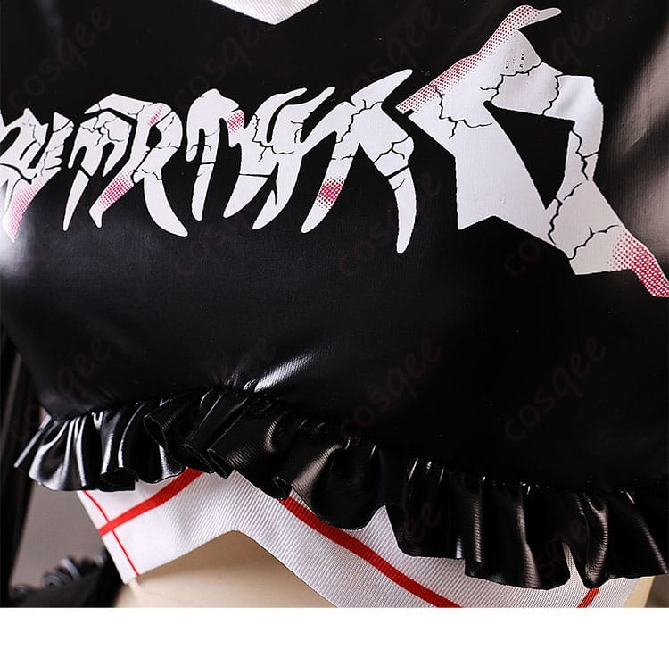 新世紀エヴァンゲリオン 惣流・アスカ・ラングレー ロックバンド コスプレ衣装-7