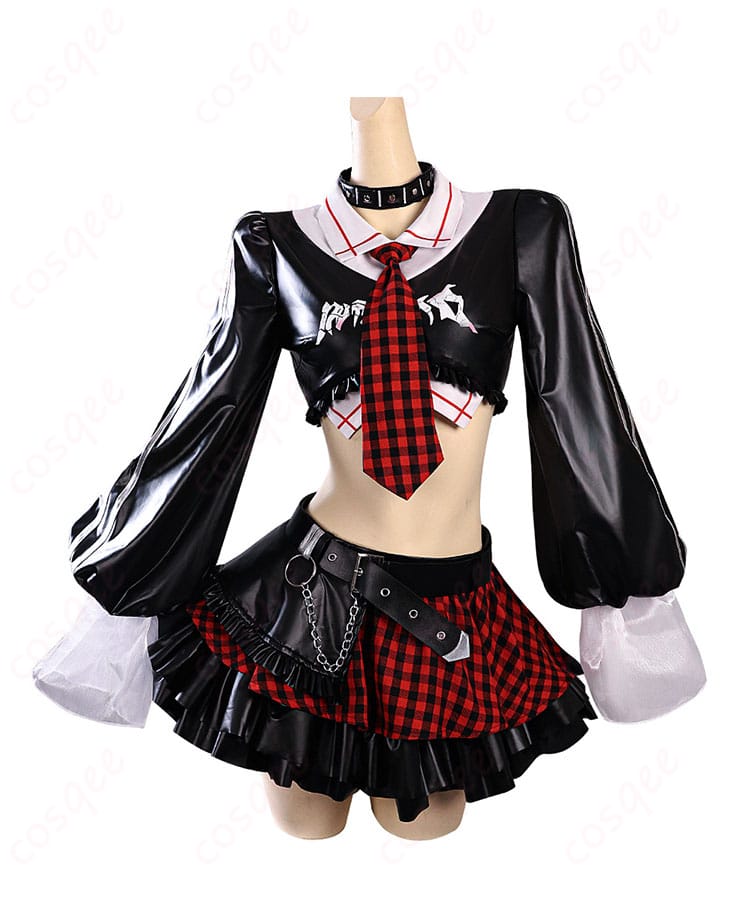 新世紀エヴァンゲリオン 惣流・アスカ・ラングレー ロックバンド コスプレ衣装-2