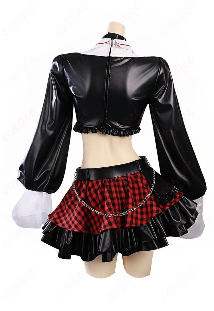 新世紀エヴァンゲリオン 惣流・アスカ・ラングレー ロックバンド コスプレ衣装-3