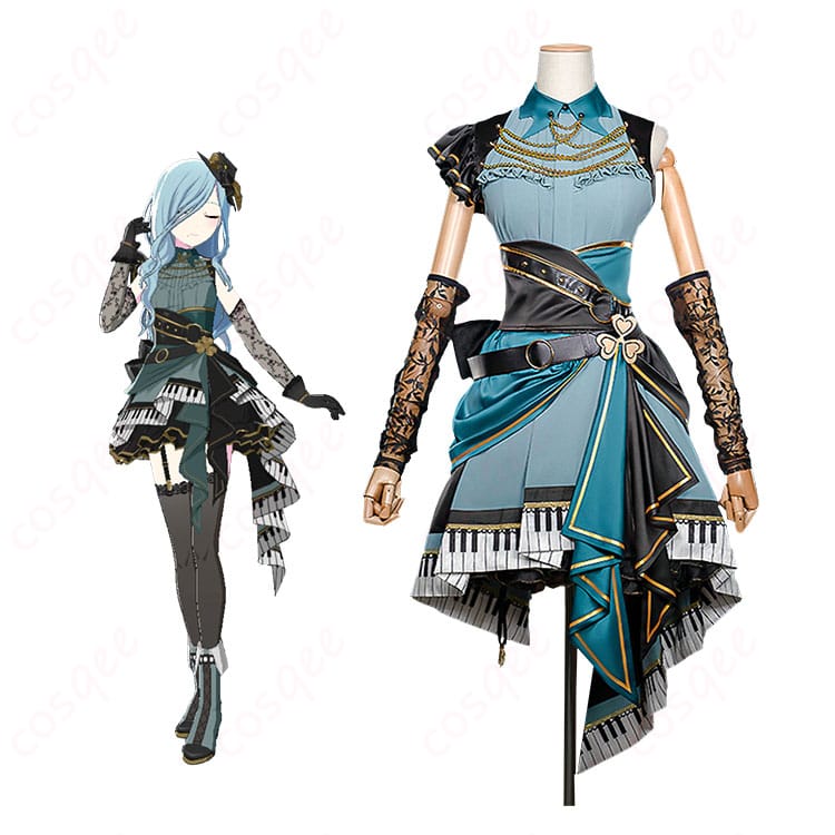 プロジェクトセカイ カラフルステージ! feat. 初音ミク おまんじゅうでリラックス♪ 日野森雫 ファシネイティング・アイドル コスプレ衣装-1