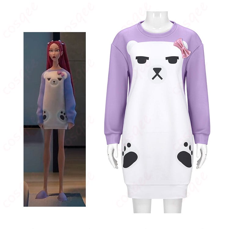 KPOPガールズ! デーモン・ハンターズ ミラ パジャマ コスプレ衣装-1