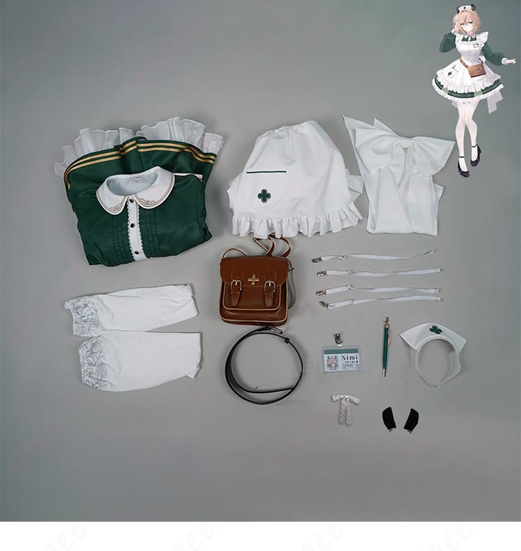 VTuber Nimi Nightmare(ニミ・ナイトメア) コスプレ衣装 ナース服-17