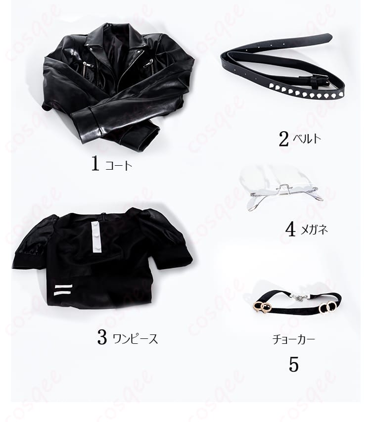 HUNDRED LINE -最終防衛学園- 雫原比留子 私服 コスプレ衣装-10