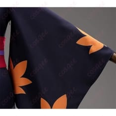 銀魂の月詠になりきる和装くノ一コーデ 黒金が映えるセットアップ - 6枚目の画像（サムネイル）