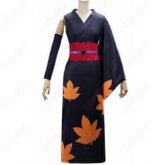 銀魂の月詠になりきる和装くノ一コーデ 黒金が映えるセットアップ - 1枚目の画像（サムネイル）