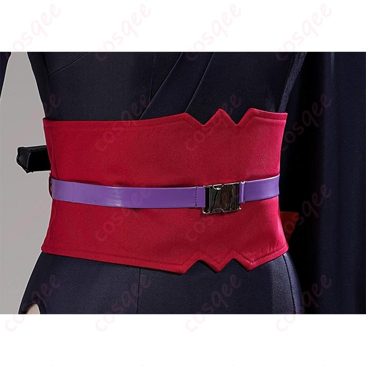 銀魂の月詠になりきる和装くノ一コーデ 黒金が映えるセットアップ - 5枚目の画像