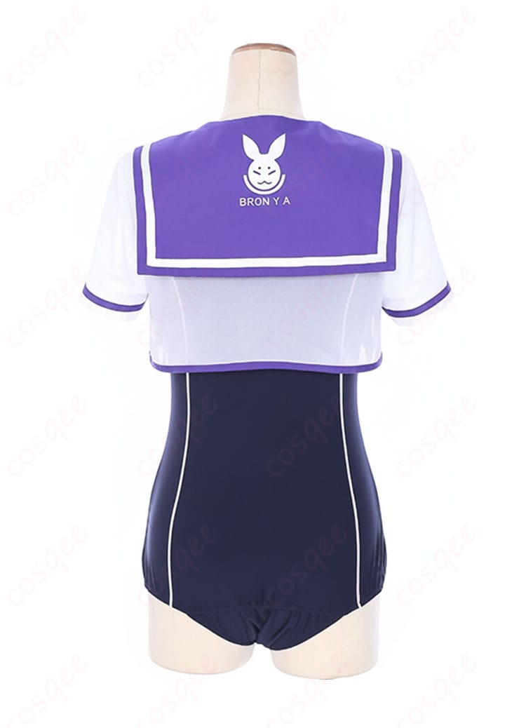 崩壊3rd ブローニャ・ザイチク スクール水着 コスプレ衣装-5