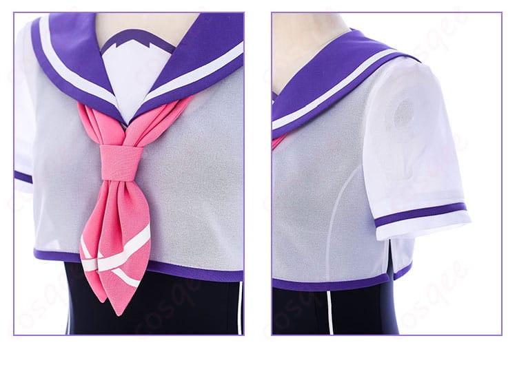 崩壊3rd ブローニャ・ザイチク スクール水着 コスプレ衣装-7