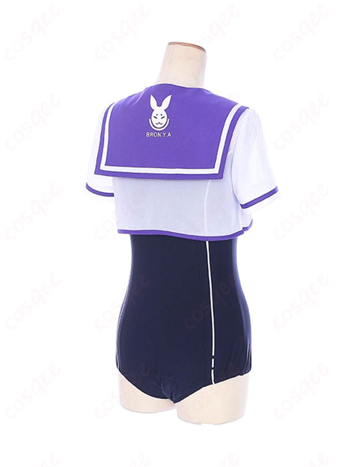 崩壊3rd ブローニャ・ザイチク スクール水着 コスプレ衣装-4