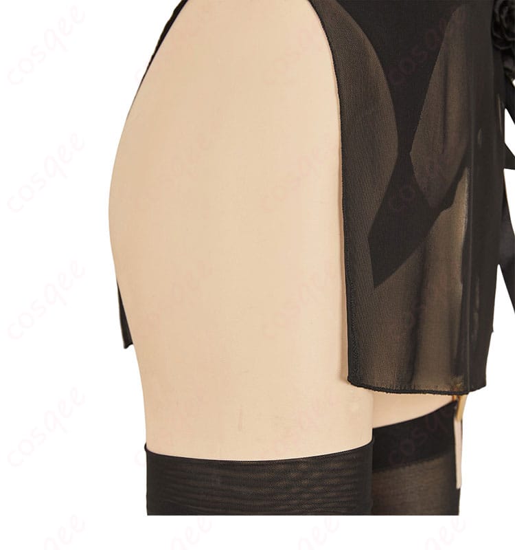 勝利の女神:NIKKE × ニーア ヨルハ二号B型 2B ヨルハ非公式水域活動服・壱 水着 コスプレ衣装-8