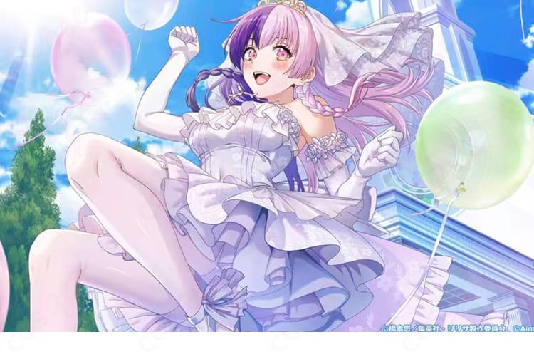 2.5次元の誘惑 天使たちのステージ 753♡ 花嫁 コスプレ衣装-1