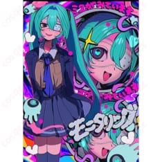 初音ミク モニタリング 衣装コスプレ一式 クールに決まる写真映えセット - 1枚目の画像（サムネイル）