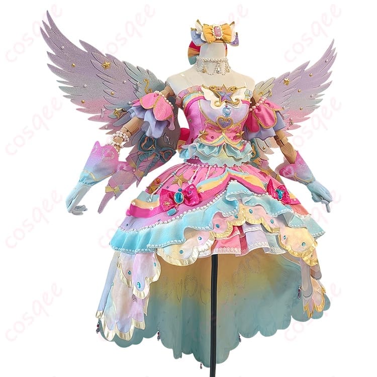 アイカツスターズ 虹野ゆめ レインボーエトワール風コスプレ 衣装一式で華やかに決める - 1枚目の画像