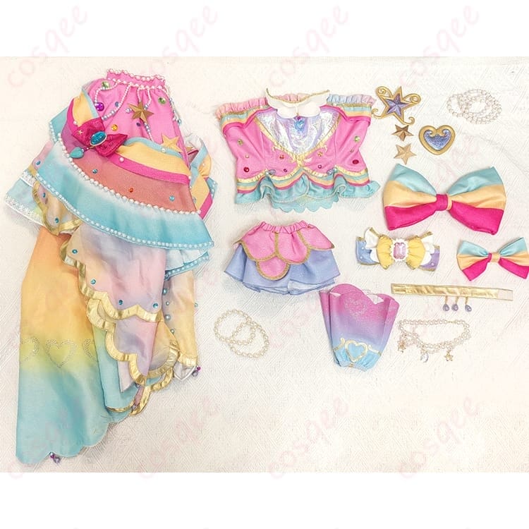 アイカツスターズ 虹野ゆめ レインボーエトワール風コスプレ 衣装一式で華やかに決める - 4枚目の画像