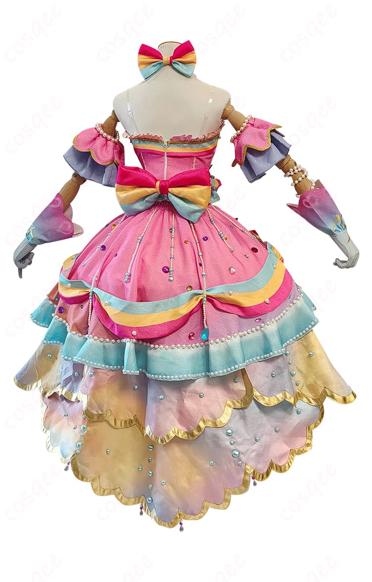 アイカツ! 星のツバサ レインボーエトワールコーデ 虹野ゆめ コスプレ衣装-3
