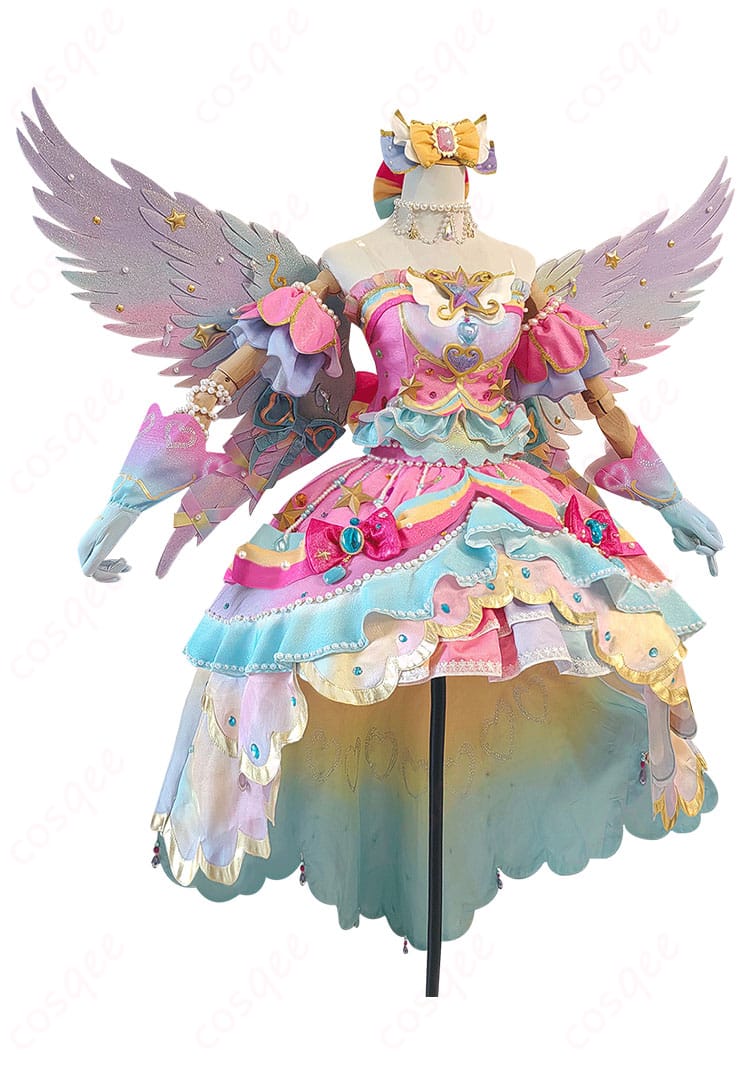 アイカツ! 星のツバサ レインボーエトワールコーデ 虹野ゆめ コスプレ衣装-2