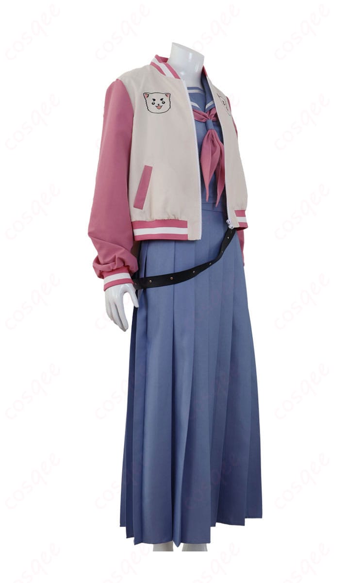 銀魂 3年Z組銀八先生 神楽 コスプレ衣装 スタジャン セーラー服-3