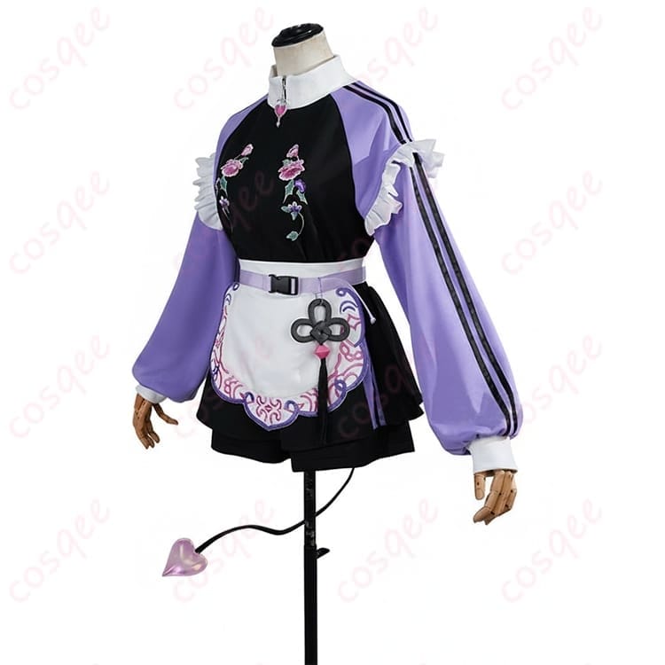 ホロライブ 常闇トワのメイド風ジャージ衣装 コスプレ一式でスポ可愛く決まる - 2枚目の画像