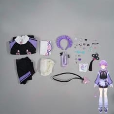 ホロライブ 常闇トワのメイド風ジャージ衣装 コスプレ一式でスポ可愛く決まる - 5枚目の画像（サムネイル）