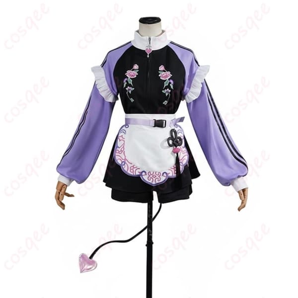 ホロライブ 常闇トワのメイド風ジャージ衣装 コスプレ一式でスポ可愛く決まる