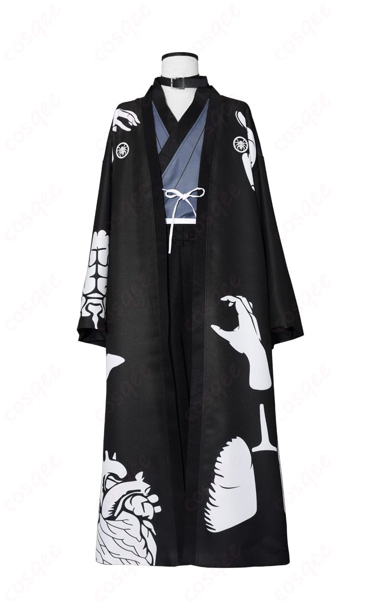 HUNDRED LINE -最終防衛学園- 面影歪 私服 和服 コスプレ衣装-2