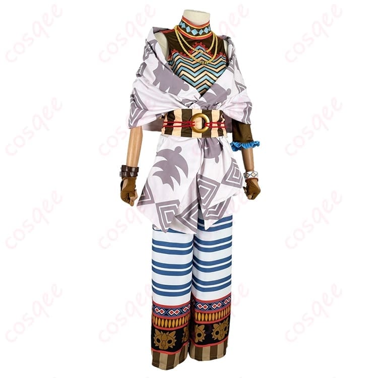 ツイステのレオナを堂々再現 ハロウィン百獣の装束風コスプレ衣装 - 2枚目の画像