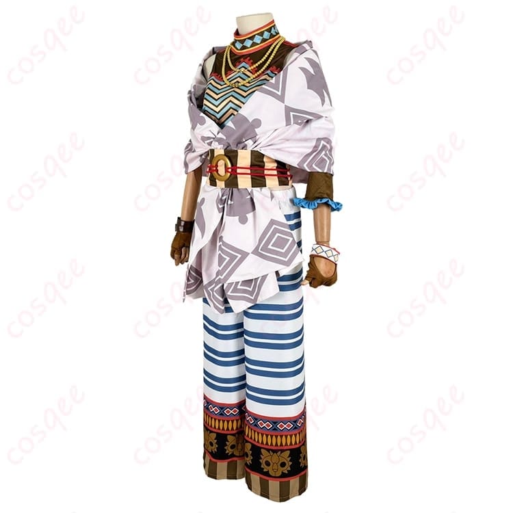 ツイステのレオナを堂々再現 ハロウィン百獣の装束風コスプレ衣装 - 3枚目の画像