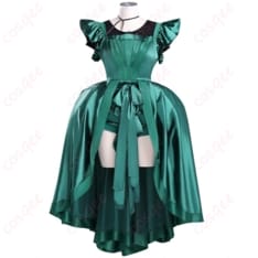 アグネス・ミデルの深緑ドレスで凛と映える コスプレ衣装セット - 1枚目の画像（サムネイル）