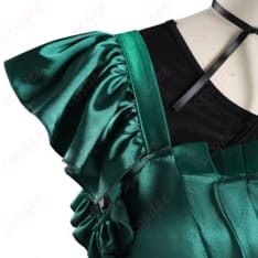 アグネス・ミデルの深緑ドレスで凛と映える コスプレ衣装セット - 4枚目の画像（サムネイル）