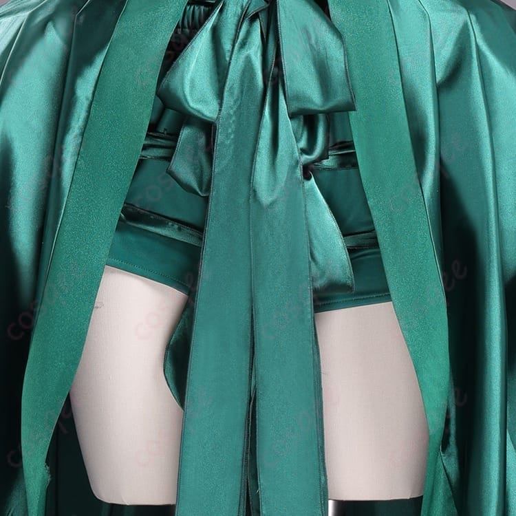 アグネス・ミデルの深緑ドレスで凛と映える コスプレ衣装セット - 5枚目の画像