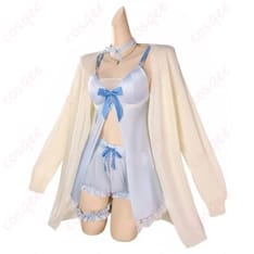 ホロライブ 白銀ノエル 新衣装風コスプレ 一体感あるセットで写真映え - 2枚目の画像（サムネイル）